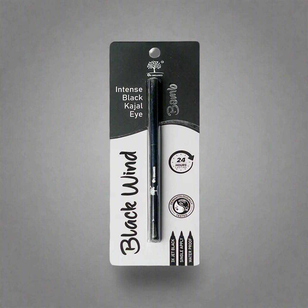 Black Wind Kajal – Intense Black, Smudge-Proof & Waterproof 5gm